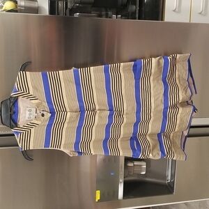 💕SEA NEW YORK💕 Vertical Stripe Sleeveless Shortsuit Romper 4 EUC